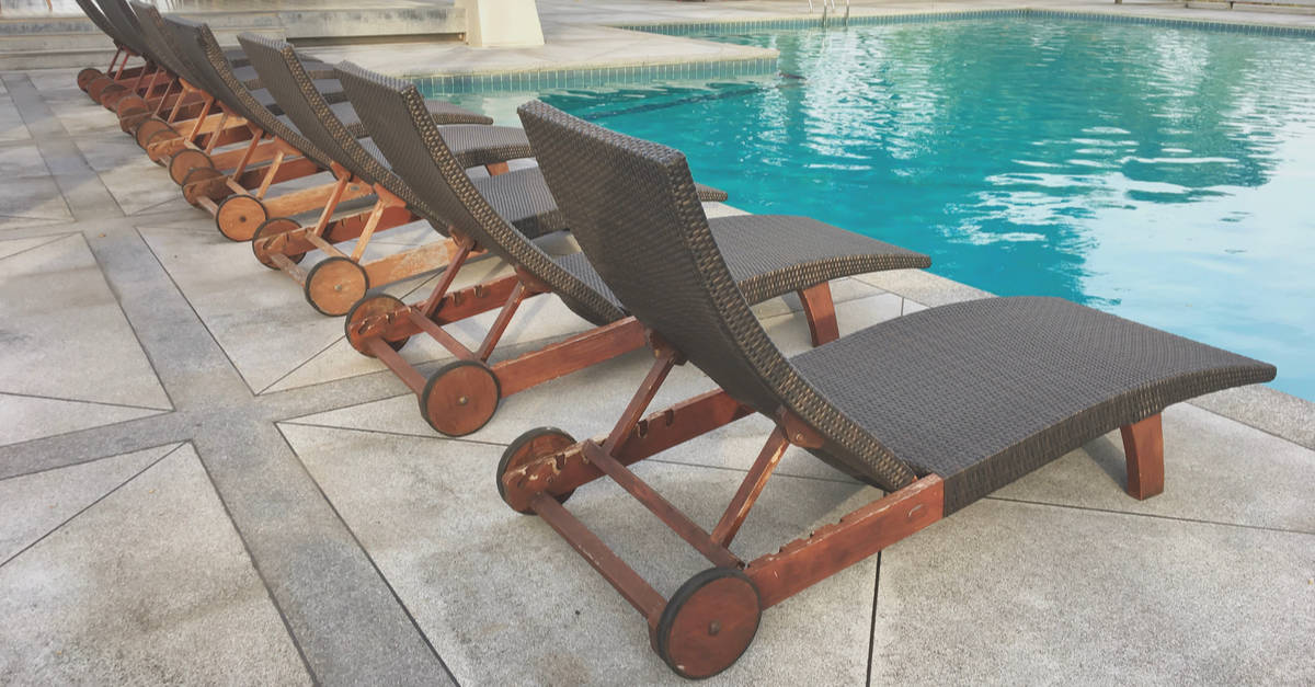 clean patio furniture mesh