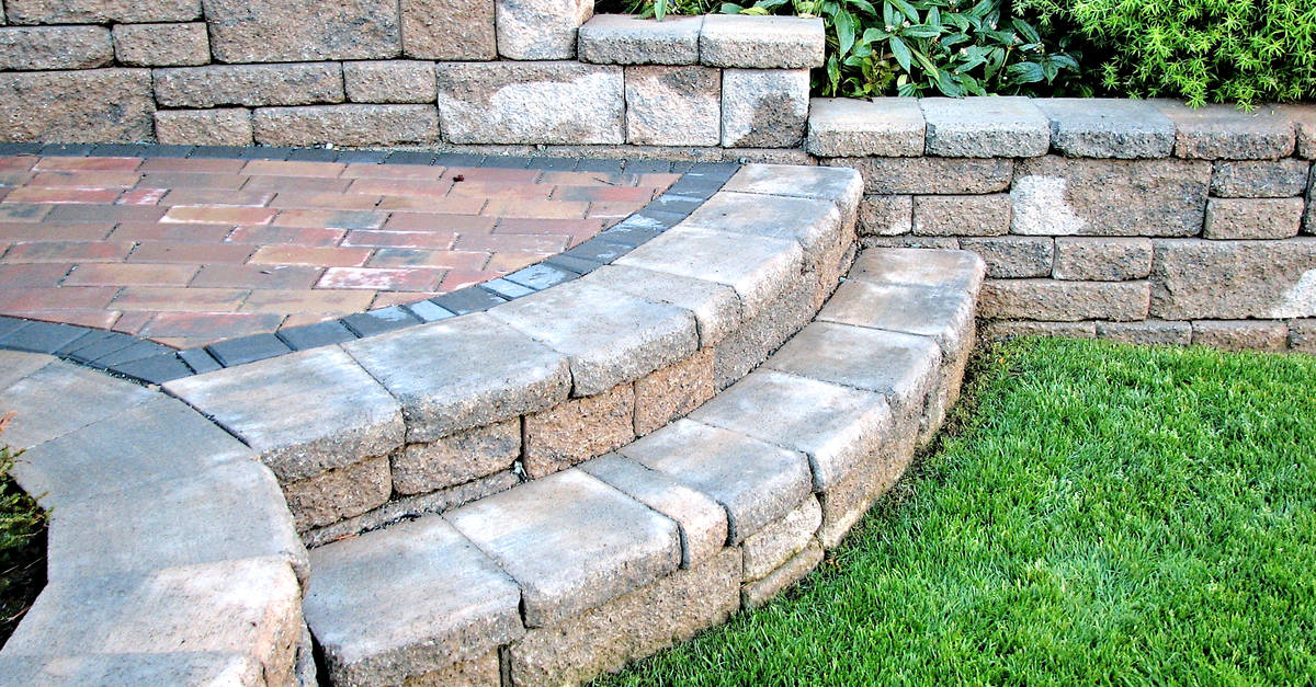 How To Build Steps With Pavers Trim That Weed