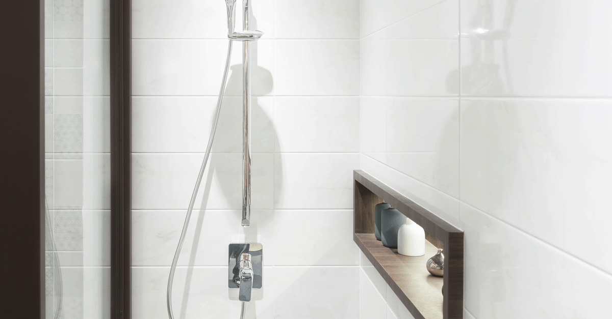 modern tiled shower
